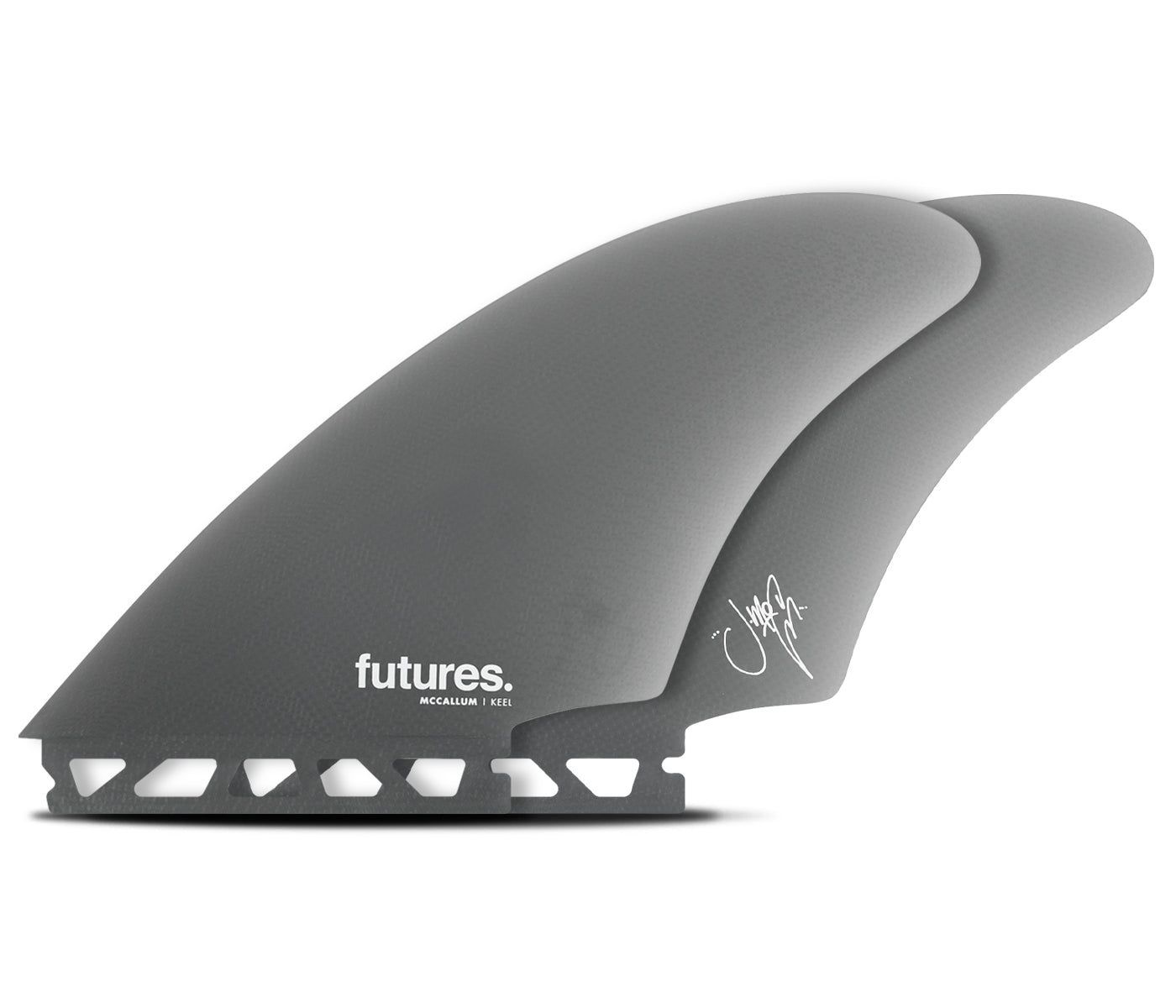 JEFF MCCALLUM TWIN FIBREGLASS FUTURE FINS