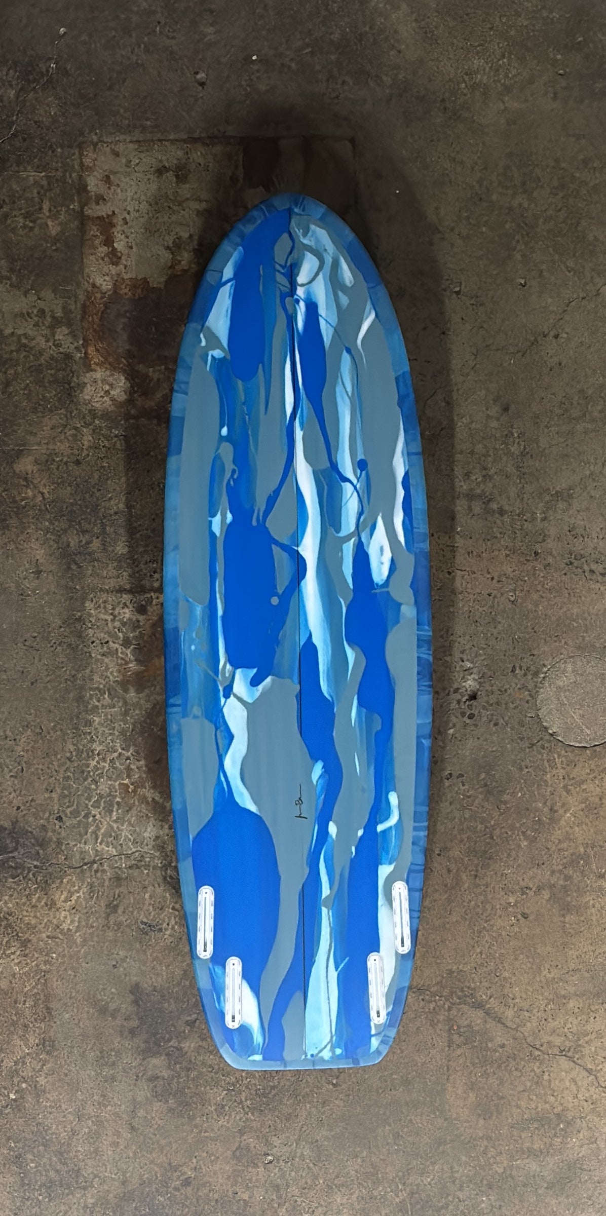 JEFF MCCALLUM SURFBOARD QUAD FIN MINI SIMMONS