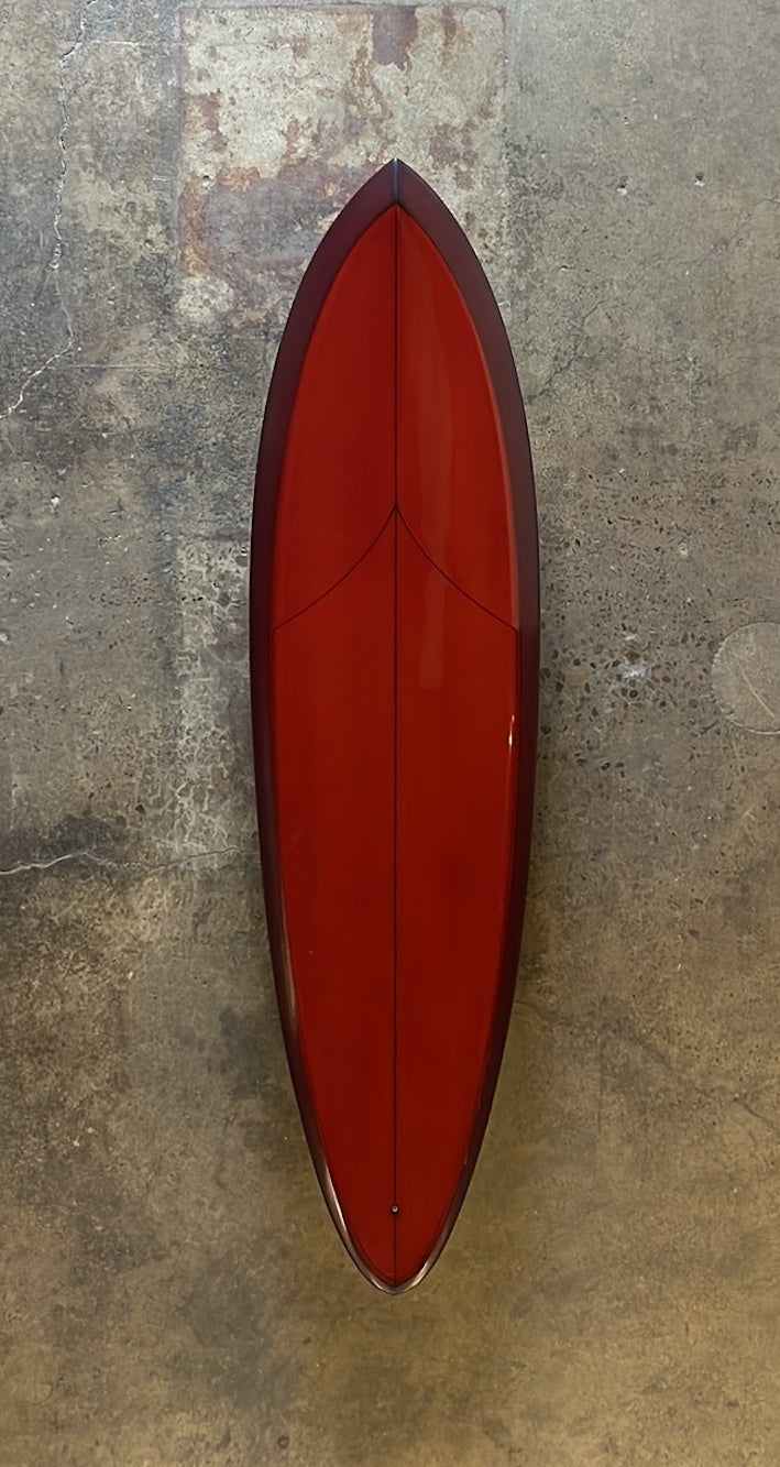 JEFF MCCALLUM SINGLE FIN SURFBOARD HAND SHAPE