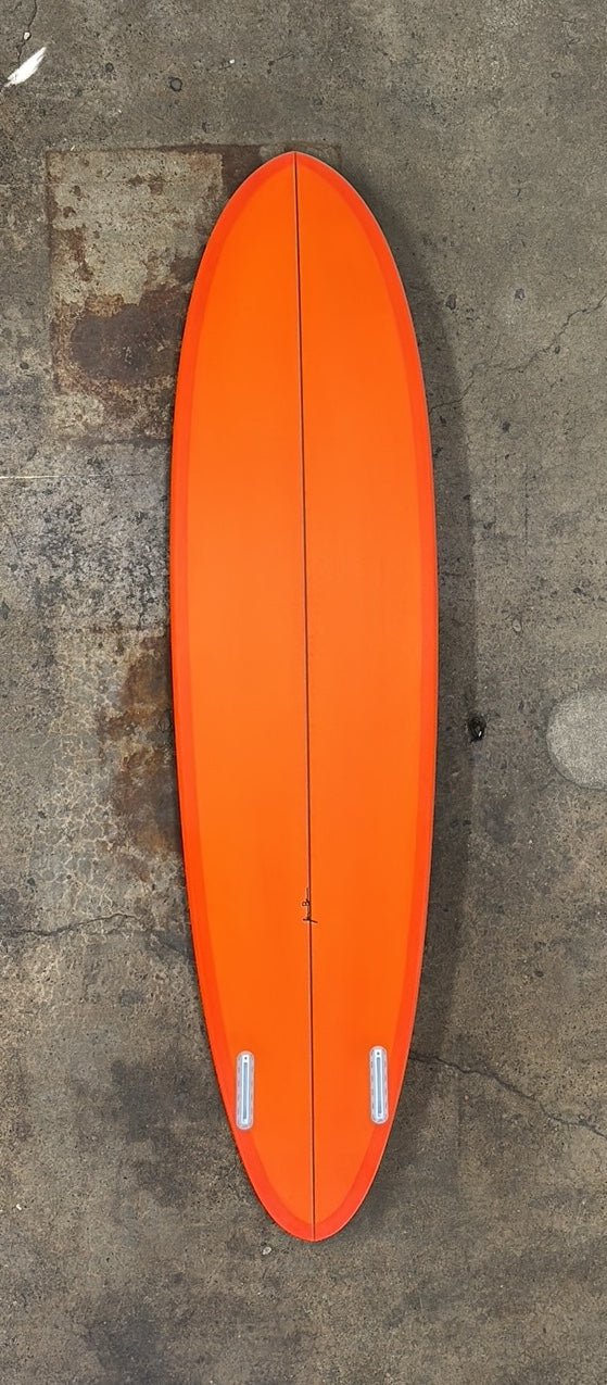 JEFF MCCALLUM 7' KIMBO TWIN "MADE IN MEXICO" HIGHLIGHTER ORANGE