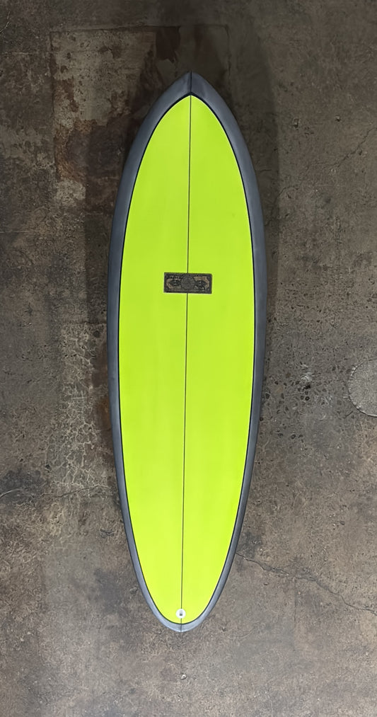 JEFF MCCALLUM 5'11 PDX QUAD "MADE IN MEXICO" GREY BOTTOM LIME INLAY