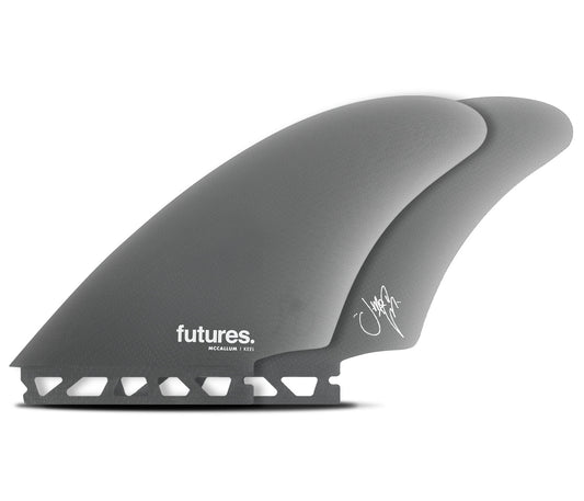 JEFF MCCALLUM TWIN FIBREGLASS FUTURE FINS