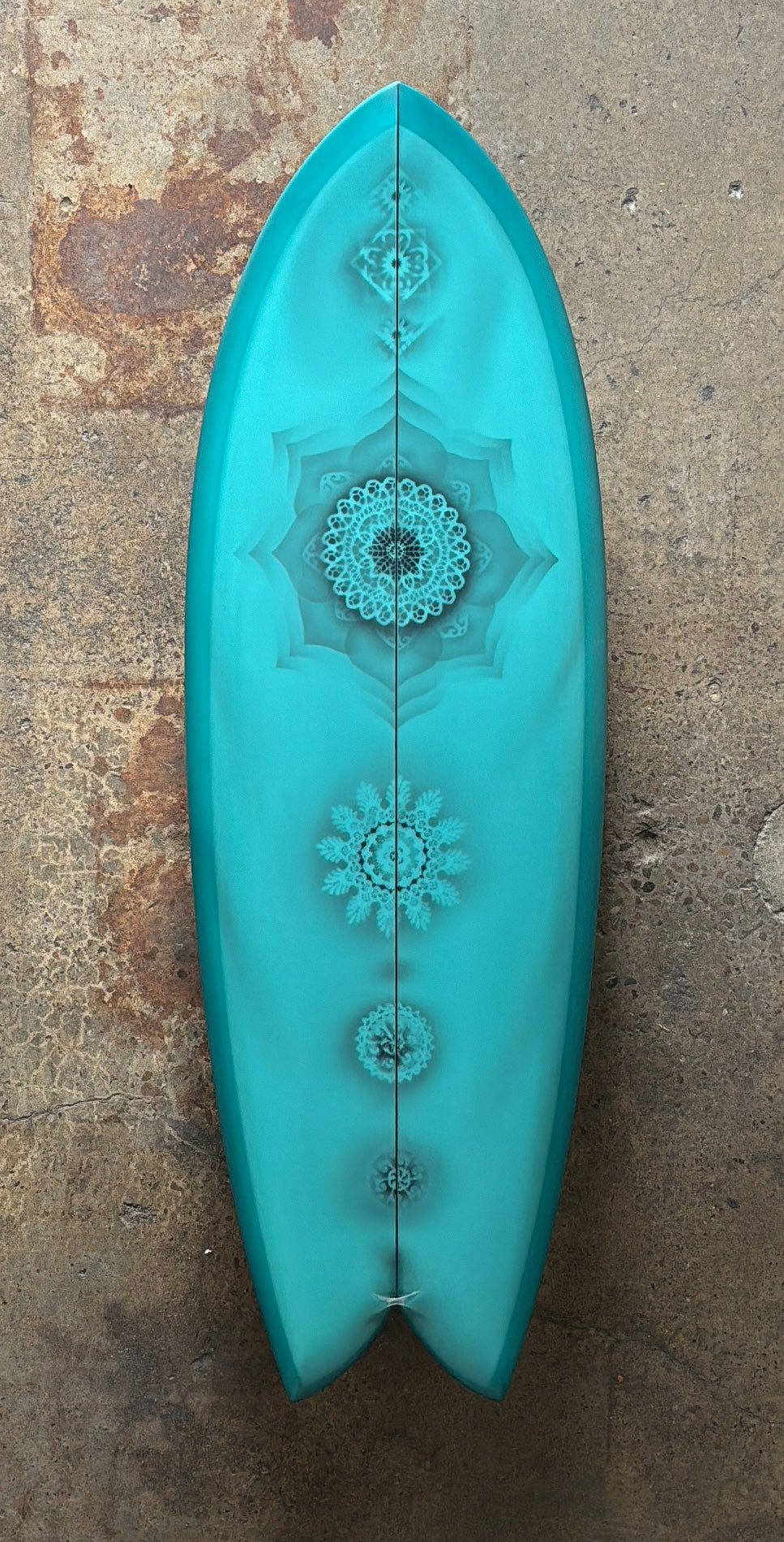 MCCALLUM 5'7 GYP QUAD GLASS ON AIRBRUSH BY PETER ST. PIERRE